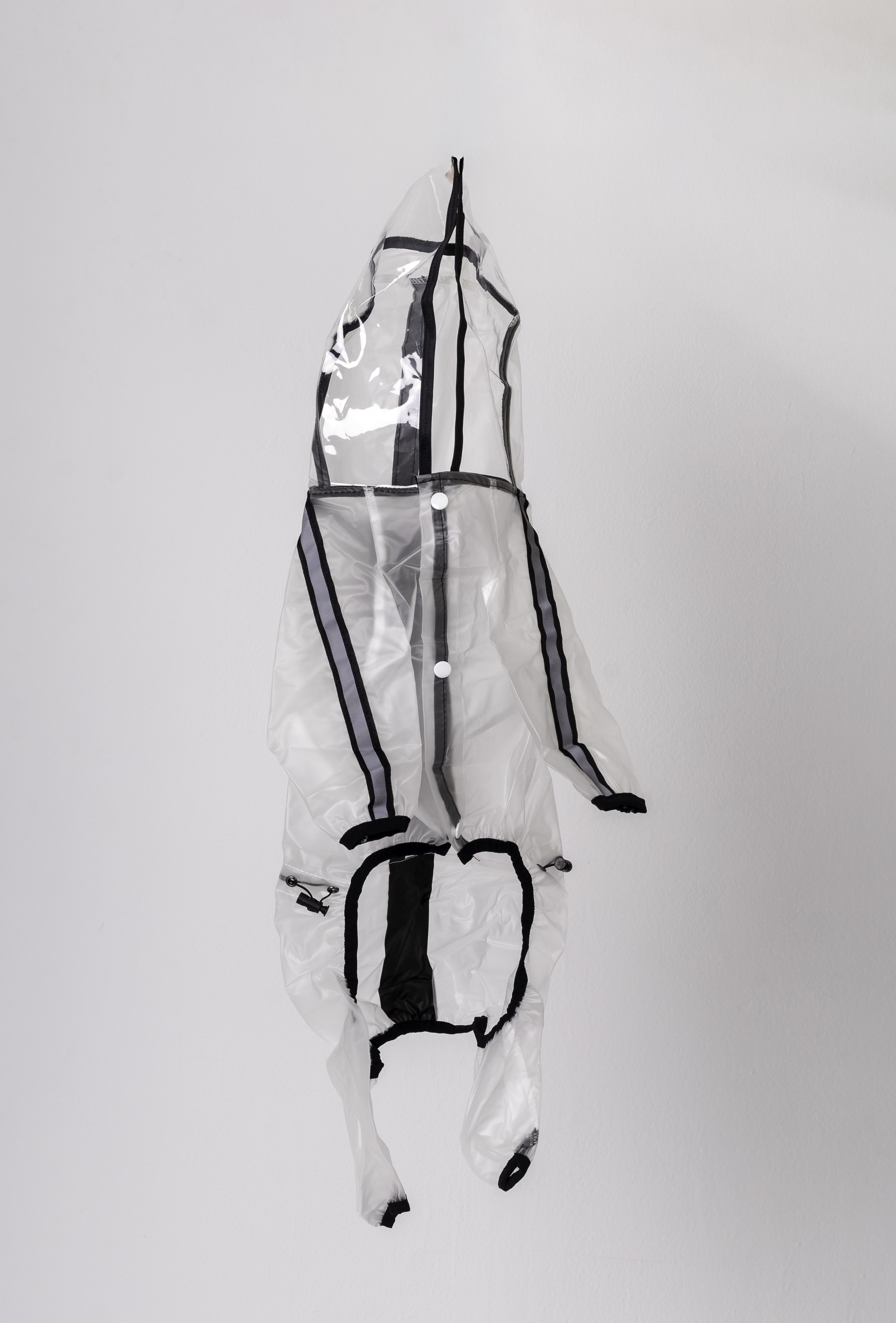 معطف مطر شفاف (رين كوت) للكلاب والقطط حماية كاملة ضد الماء