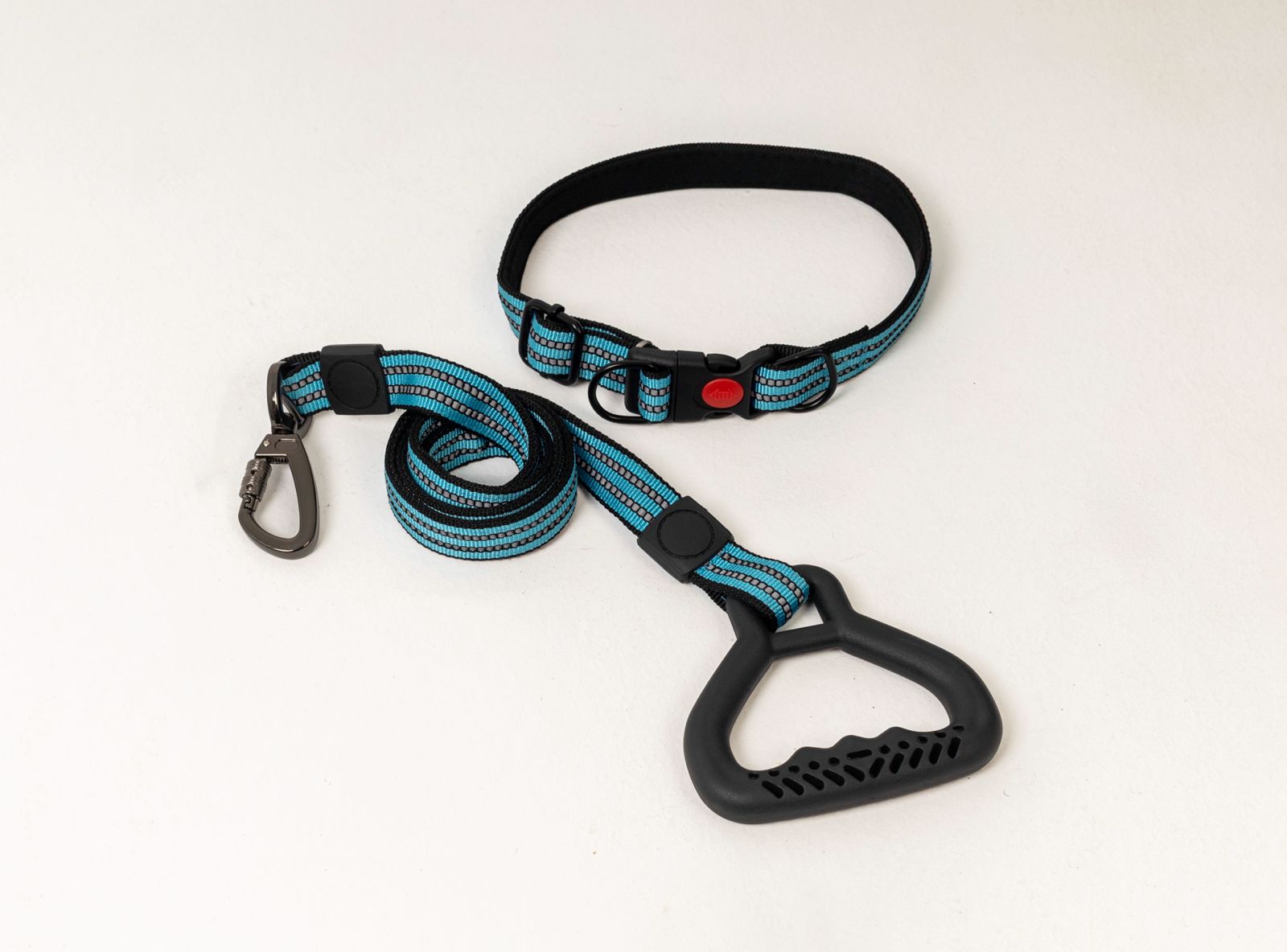Heavy Duty Reflective Dog Leash & Collar Set with Ergonomic Handle