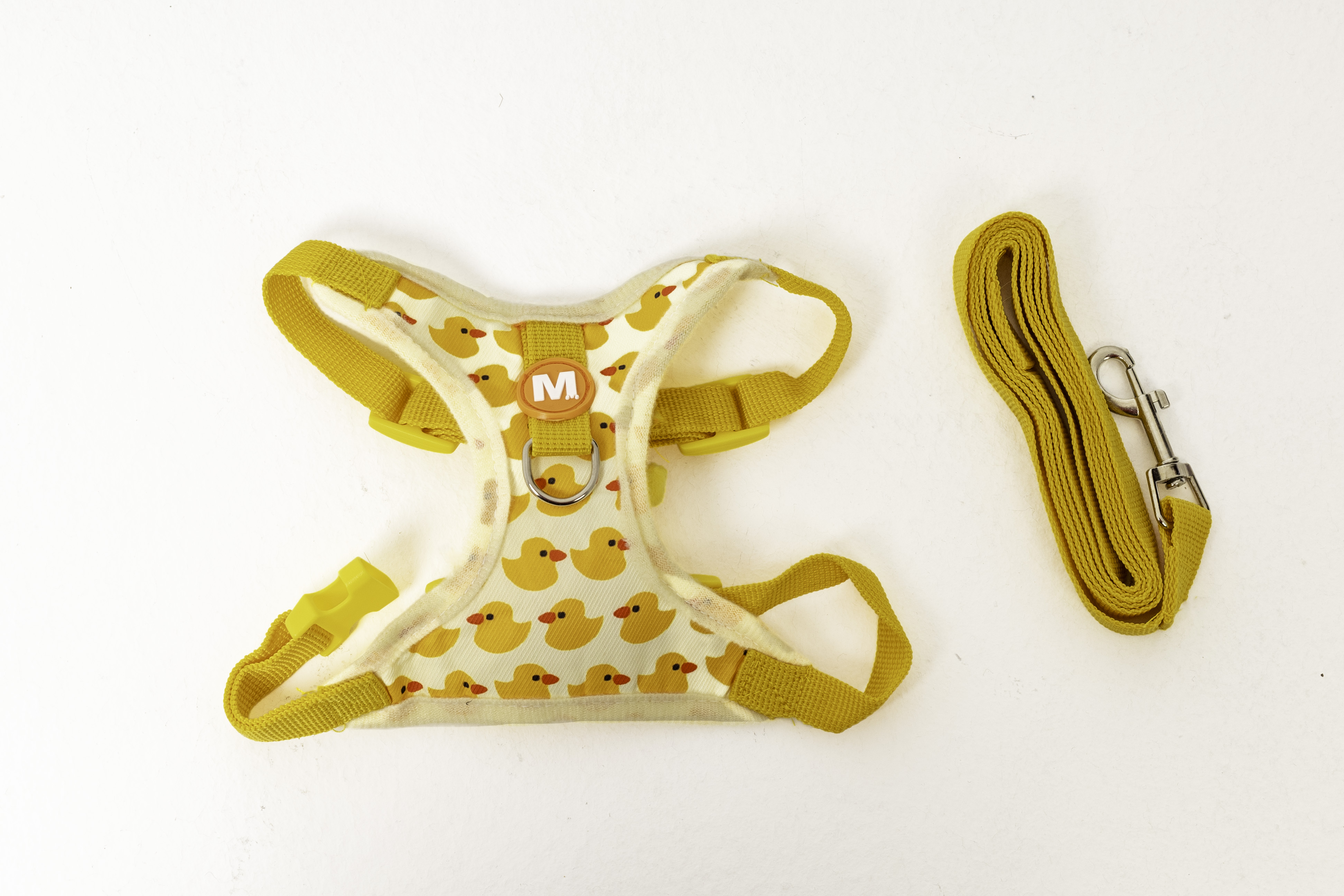 Yellow "Cute Duck" Harness & Leash Set for Small Dogs 2