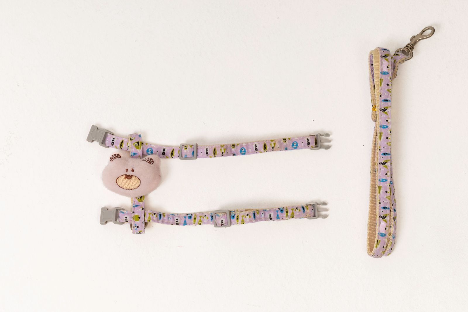 harness & leash WITH SMALL TEDDY BEAR 2